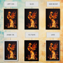 Load image into Gallery viewer, Phoenix Watercolor Canvas Phoenix Bird Art Print Fire Bird Phoenix Framed Print Wall Art Fantastic Animals Painting Phoenix Gift
