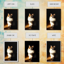 Load image into Gallery viewer, Portrait of a Calico Cat, Framed Canvas Print, Cat Art, Cat Photography, Cat Wall Art
