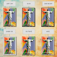Load image into Gallery viewer, Brazil Travel Poster, Christ The Redeemer, Rio de Janeiro Wall Art, Travel Wall Print, Travel Poster, Travel Wall Art, Canvas Wall Print

