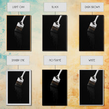 Load image into Gallery viewer, Dripping Paint Brush Wall Art, Black Paint, Brush Wall Decor, Minimalist Print. Wall Decor, Canvas Art, Wall Art, Framed Canvas Wall Decor
