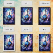 Cargar imagen en el visor de la galería, Galaxy Banjo Gift, Banjo Wall Art Canvas Print, Country Music Art, Guitar Art, Banjo Poster Print, Banjo Gifts, Musical Art
