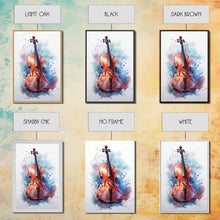 Carregar imagem no visualizador da galeria, Galaxy Cello Studio Decor Gift, Banjo Wall Art Canvas Print, Stringed Instruments, Cello Art, Banjo Poster Print, Cello Gifts, Musical Art
