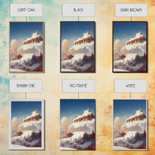 Carregar imagem no visualizador da galeria, Buddhist temple wall art, canvas print, abstract Tibetan temple wall decor, Buddhist home decor
