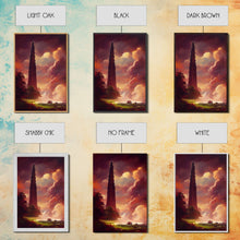 Load image into Gallery viewer, Dark Tower, High Fantasy Art Canvas Print, unique wall art, fantasy concept art
