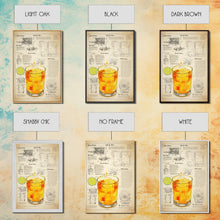 Cargar imagen en el visor de la galería, Cocktail Wall Art, Bar Cart Art, Cocktail Gift, Canvas Print, Wall Art, Vertical Print, Dorm Room Art, Kitchen Wall Decor, Friendship Gift
