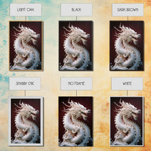 Load image into Gallery viewer, Dragon Art, Sculpture Wall Art, Asian Decor, Canvas Print, Wall Art, Vertical Print, Gift For Couples, Dorm Room Art, Living Room Prints
