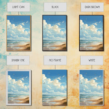 Carregar imagem no visualizador da galeria, Beach Wall Print, Ocean Wall Art, Seashore, Seascape Art, Canvas Print, Wall Art, Vertical Art, Gifts For Grandma, Bedroom Prints
