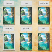 Carregar imagem no visualizador da galeria, Beach Cove Wall Art, Ocean Print, Seashore Wall Art, Canvas Print, Wall Art, Vertical Art, Seascape Art Print, College Dorm Decor, RV Decor
