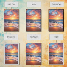 Carregar imagem no visualizador da galeria, Beach Sunset Wall Art, Nautical Wall Art, Seashore Wall Art, Canvas Print, Wall Art, Vertical Art, Moving Gift, Room Decor, Entryway Prints
