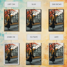 Load image into Gallery viewer, Halloween Abstract Art, Framed Canvas Print, Witch On The Streets of Salem, Halloween Decor- Witchcraft Art
