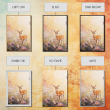 Load image into Gallery viewer, Deer Wall Art, Animal Art Print, Wildflower Meadow, Canvas Print, Wall Art, 3 Piece Wall Art, Country Home Decor, Boho Wall Art, Room Decor
