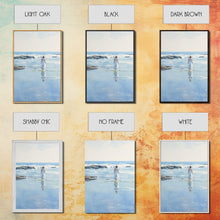 Load image into Gallery viewer, framed ocean art | beach wall art | framed wall art | living room wall decor | abstract landscape art | 3 Piece Art | Triptych Painting
