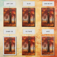 Cargar imagen en el visor de la galería, Fall Decor, 3 Piece Wall Art Set, Autumn Forest Oil Painting Canvas Prints, Fall Decorations, Halloween Art, Fall Forest Landscape Painting
