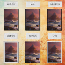 Load image into Gallery viewer, 3 Piece Art Set, Seascape Painting Canvas Print, Beach House Decor, Sunset Painting, Original Painting, Boho Style Living Room Art
