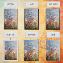 Cargar imagen en el visor de la galería, Flower Print, Wildflower Wall Art, Wildflower Meadow, Canvas Print, Set Of 3 Prints, Wall Art, 3 Piece Wall Art, Above Bed Art, Boho Print

