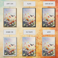 Carregar imagem no visualizador da galeria, Butterly Wall Print, Wildflower Wall Art, Wildflower Meadow, Canvas Print, Set Of 3 Prints, Wall Art, 3 Piece Wall Art, Botanical Art
