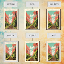 Load image into Gallery viewer, Cuyahoga Valley National Park Travel Poster Print, Canvas Print Wall Art, Ohio Travel Art, Midcentury Modern Travel Decor
