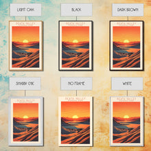 Load image into Gallery viewer, Death Valley National Park California Travel Art, National Park Print, Minimalist Travel Art, Midcentury Modern Style Landscape Painting
