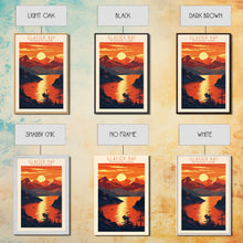 Carregar imagem no visualizador da galeria, Glacier Bay National Park Travel Poster Art, Canvas Print Wall Art, Alaska Travel Art, Midcentury Modern Travel Decor, MCM Wall Art
