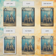 Load image into Gallery viewer, Clown Art, Clown Print, Canvas Print, Wall Hanging, Portrait Art, Halloween Wall Decor, Spooky Room Decor, Moody Wall Art, Horror Decor
