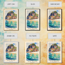 Load image into Gallery viewer, Apo Island, Philippines Watercolor Beach Print, Vacation Gift, Philippines Wall Art, Beach Painting, Beach Decor, Beach Painting
