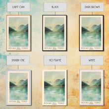 Load image into Gallery viewer, Bocas del Toro , Panamá Watercolor Beach Print, Vacation Gift, Panamá Wall Art, Framed Canvas Print, Framed Beach Painting
