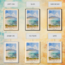 Load image into Gallery viewer, Boulders Beach, Cape Town Watercolor Beach Print, Vacation Gift, Cape Town Wall Art, Beach Painting, Beach Decor, Beach Painting
