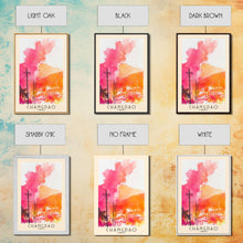 Load image into Gallery viewer, Changdao, China Watercolor Beach Print, Vacation Gift, China Wall Art, Beach Painting, Beach Decor, Beach Painting
