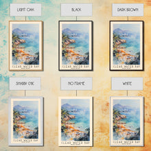 Cargar imagen en el visor de la galería, Clear Water Bay, Hong Kong Watercolor Beach Print, Vacation Gift, Hong Kong Wall Art, Framed Canvas Print, Framed Beach Painting
