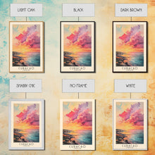 Load image into Gallery viewer, Curacao, Curacao Watercolor Beach Print, Vacation Gift, Curacao Wall Art, Beach Painting, Beach Decor, Beach Painting
