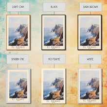 Load image into Gallery viewer, El Hierro, Spain Watercolor Beach Print, Vacation Gift, Spain Wall Art, Beach Painting, Beach Decor, Beach Painting
