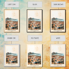 Carregar imagem no visualizador da galeria, Favignana, Italy Watercolor Beach Print, Vacation Gift, Italy Wall Art, Framed Canvas Print, Framed Beach Painting
