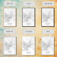 Carregar imagem no visualizador da galeria, Augusta Street Map, Georgia Map, City Map Art, Dorm Wall Art, Adventure Wall Art, Minimalist Art, Wall Art, Canvas Print, Canvas Wall Art
