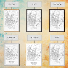 Carregar imagem no visualizador da galeria, Fayetteville Street Map, North Carolina Map, City Map Art, Minimalist Art, Wall Art, Canvas Print, Travel Wall Print, Wanderlust Gift
