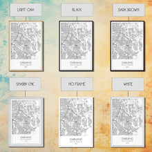 Load image into Gallery viewer, Garland Street Map, Texas Map, City Map Art, Minimalist Art, Wall Art, Canvas Print, Black And White Map, Travel Wall Art, Gift For Her
