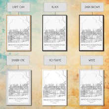Load image into Gallery viewer, Rancho Cucamonga Street Map, California Map, City Map Art, Minimalist Art, Wall Art, Canvas Print, Office Wall Art, Bon Voyage Gift
