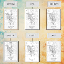 Load image into Gallery viewer, Stockton Street Map, California Map, City Map Print, Modern Wall Art, Wall Art, Canvas Print, Boyfriend Gift, Travel Wall Décor, Art Print
