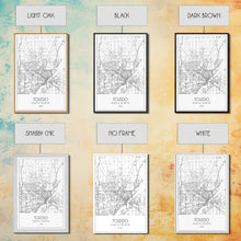 Load image into Gallery viewer, Toledo Street Map, Ohio Map, City Map Print, Modern Wall Art, Wall Art, Canvas Print, Friendship Gift, Wall Decoration, Travel Wall Art
