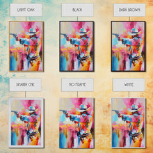 Load image into Gallery viewer, Dynamic Cowboy with Gun - Framed Canvas Print, Action-Packed Western Art, Bold Cowboy Wall Art for Living Room Decor
