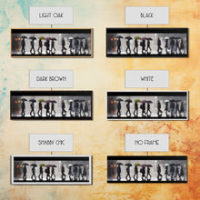 Load image into Gallery viewer, Crowd Walking With Umbrellas Canvas Print, Raining City Art, Urban Art, Large Urban Art Print, Wall Decor, Panoramic, Wall Art, Canvas Print
