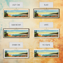 Carregar imagem no visualizador da galeria, Acadia National Park, Panoramic Maine Travel Art, National Park Print, Minimalist Travel Art, Midcentury Modern Style Landscape
