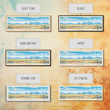 Load image into Gallery viewer, Death Valley National Park, Panoramic California Travel Art, National Park Print, Minimalist Travel Art, Midcentury Modern Style Landscape
