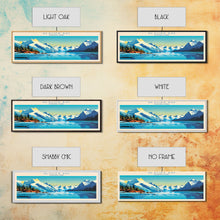 Carregar imagem no visualizador da galeria, Glacier Bay National Park, Panoramic Alaska Travel Art, National Park Print, Minimalist Travel Art, Midcentury Modern Style Landscape
