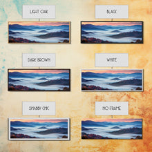 Load image into Gallery viewer, Blue Ridge Mountains Panoramic Wall Art, Bluebridge Mountains National Parkway, Beautiful Cabin Decor, Boho Photography Wall Art Print
