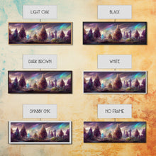 Load image into Gallery viewer, RPG Art, High Fantasy Forest Wall Art, Ready To Hang Canvas Print, Panoramic Art, Fantasy RPG Concept Art
