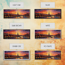 Carregar imagem no visualizador da galeria, An Evening In Paris, Van Wogh Inspired Eiffel Tower Painting Canvas Print, Retro Modern Paris France Decor
