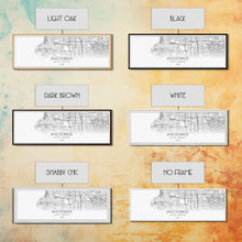 Load image into Gallery viewer, Panoramic Anchorage City Map, Alaska Art, Map Print, Minimalist Wall Art, Canvas Art, Housewarming Gift, Street Map Art, Closing Gift
