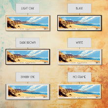 Carregar imagem no visualizador da galeria, Ain Sokhna, Egypt Panoramic Print, Vacation Gift, Egypt Wall Art, Beach Painting, Beach Decor, Large Wall Art, Wood Frame Art
