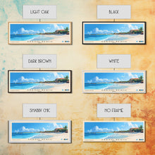 Carregar imagem no visualizador da galeria, Arashi Beach, Aruba Panoramic Print, Vacation Gift, Aruba Wall Art, Beach Painting, Beach Decor, Large Wall Art, Wood Frame Art
