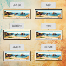 Load image into Gallery viewer, Bandon, Oregon Panoramic Print, Vacation Gift, Oregon Wall Art, Vacation Wall Art, Vacatation Memories, Beach Decor, Beach Or Lakehouse Art
